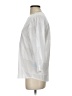 J. McLaughlin 100% Cotton White 3/4 Sleeve Button-Down Shirt Size XS - photo 5