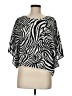 Assorted Brands 100% Polyester Black Short Sleeve Blouse Size M - photo 1