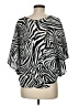 Assorted Brands 100% Polyester Black Short Sleeve Blouse Size M - photo 2