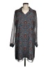 CAbi 100% Polyester Paisley Blue Casual Dress Size M - photo 1