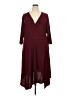 Perceptions Burgundy Casual Dress Size 2X - photo 1