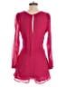 By Anthropologie 100% Viscose Solid Pink Romper Size S - photo 2