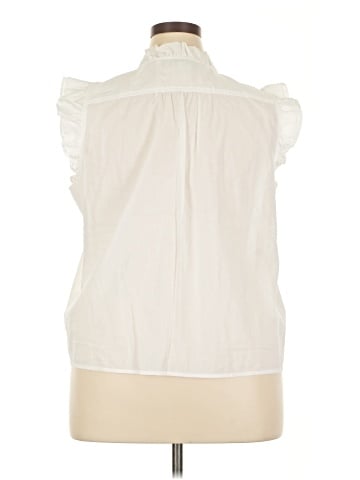 J.Crew Factory Store Sleeveless Button-Down Shirt (view 2)