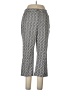 JM Collection Print White Gray Casual Pants Size 12 - photo 1