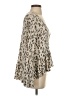 Altar'd State Animal Print Tan Long Sleeve Blouse Size S - photo 4