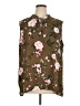 B Collection by Bobeau 100% Polyester Floral Brown Sleeveless Blouse Size 2X - photo 1