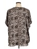Buffalo by David Bitton 100% Polyester Animal Print Brown Short Sleeve Blouse Size 2X - photo 2