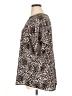 Buffalo by David Bitton 100% Polyester Animal Print Brown Short Sleeve Blouse Size 2X - photo 5
