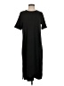 Madewell Solid Black Casual Dress Size S - photo 1