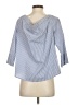 Zara Blue 3/4 Sleeve Blouse Size S - photo 2