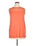 db established 1962 Orange Sleeveless Blouse Size 1X - photo 1