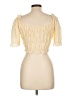 Lyaner Ivory Short Sleeve Blouse Size L - photo 2