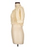 Lyaner Ivory Short Sleeve Blouse Size L - photo 5