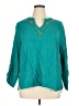 Ruby Rd. 100% Cotton Teal 3/4 Sleeve Blouse Size 1X - photo 1
