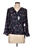 Ava & Aiden Black 3/4 Sleeve Blouse Size L - photo 1