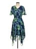 Rabbit Rabbit Rabbit Designs 100% Polyester Tropical Green Cocktail Dress Size 6 (petite) - photo 2