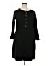 Talbots Solid Black Casual Dress Size 18 - photo 1