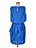 Julie Dillon 100% Polyester Solid Blue Cocktail Dress Size 8 - photo 2