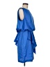 Julie Dillon 100% Polyester Solid Blue Cocktail Dress Size 8 - photo 4