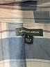 Alexander Jordan 100% Rayon Plaid Blue Long Sleeve Button-Down Shirt Size L - photo 7