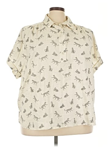 Lane Bryant Short Sleeve Blouse (view 1)