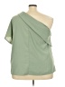 Shein Curve 100% Polyester Green Sleeveless Blouse Size 4X - photo 2