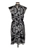 Ann Taylor 100% Polyester Paisley Gray Casual Dress Size M - photo 2