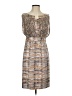 Etcetera 100% Silk Print Tan Casual Dress Size 0 - photo 1