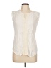 Rose + Olive Ivory Sleeveless Blouse Size L - photo 1