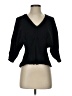 Sandro 100% Polyester Black 3/4 Sleeve Blouse Size Sm (1) - photo 1