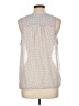 Bisou Bisou 100% Polyester Silver Sleeveless Blouse Size L - photo 2