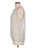 Bisou Bisou 100% Polyester Silver Sleeveless Blouse Size L - photo 5
