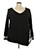 Unbranded Black 3/4 Sleeve T-Shirt Size 4X - photo 1