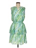 Etcetera Print Green Cocktail Dress Size 6 - photo 1
