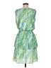Etcetera Print Green Cocktail Dress Size 6 - photo 2