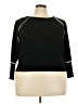 Adrianna Papell Black Pullover Sweater Size 3X (estimated) - photo 1