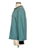 Unbranded 100% Polyester Color Block Teal Long Sleeve Blouse Size S - photo 5
