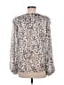 Jade 100% Polyester Ivory Long Sleeve Blouse Size M - photo 2