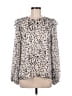 Jade 100% Polyester Ivory Long Sleeve Blouse Size M - photo 1