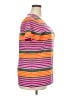 Reebok 100% Polyester Stripes Orange Short Sleeve T-Shirt Size XXL - photo 4