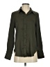 H&M 100% Polyester Solid Green Long Sleeve Blouse Size XS - photo 1