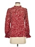 Allegra K 100% Polyester Red Long Sleeve Blouse Size S - photo 1