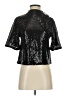 H&M Metallic Black Short Sleeve Blouse Size XS - photo 1
