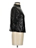 H&M Metallic Black Short Sleeve Blouse Size XS - photo 4