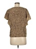 Shein Tan Short Sleeve Blouse Size 6 - photo 2