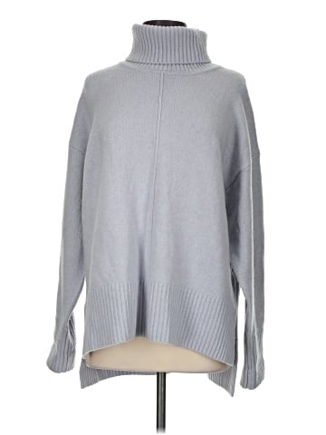 Flat White Turtleneck Sweater (view 1)