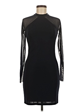 bailey 44 mesh dress EUC Bailey 44 Black Cap Sleeve Fit & Flare Mesh Middle Dress Size Medium