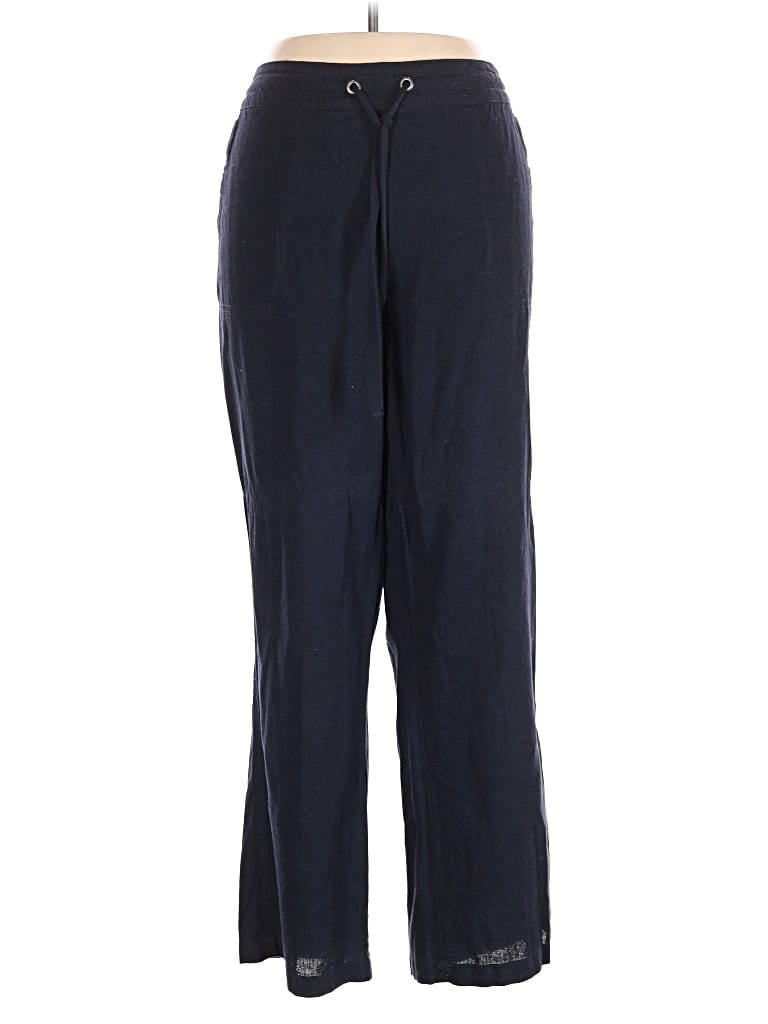 Pre-owned Mia + Tess Linen Pants In Blue