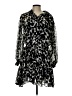 Topshop 100% Polyester Animal Print Black Cocktail Dress Size 12 - photo 1