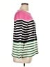 Talbots 100% Cotton Stripes Pink Pullover Sweater Size XL - photo 4